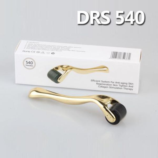 Derma Roller com 540 micro agulhas de pele de dermatologia de rolos de pele, dermaroller de pele de microneedle vários tamanho