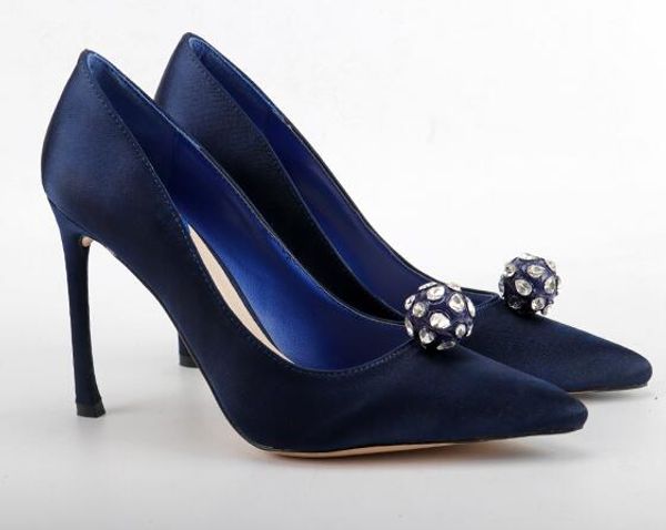 

office lady shoes ankle strap pointed toes 8 cm stiletto high heels summer sandals women leather dress wedding ball party pump sz 33-41, Black