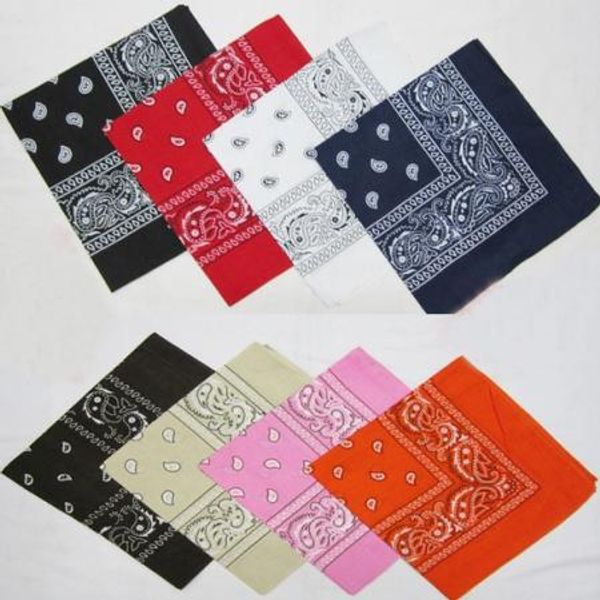 

wholesale-2015 cotton hip-hop paisley bandanas for male female men women head bandanas, Blue;gray