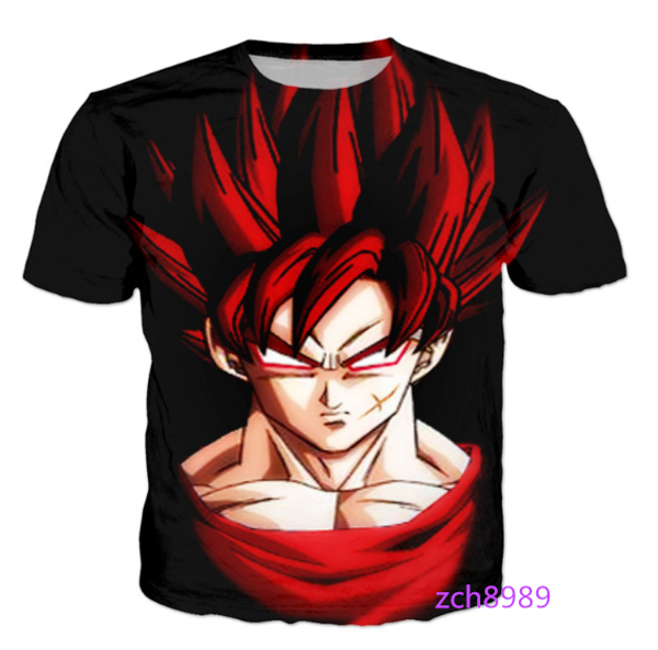 

dragon ball z новейшая мода мужская / женская классический мультфильм аниме летний стиль смешные мужская 3d печати повседневная футболка s, White;black