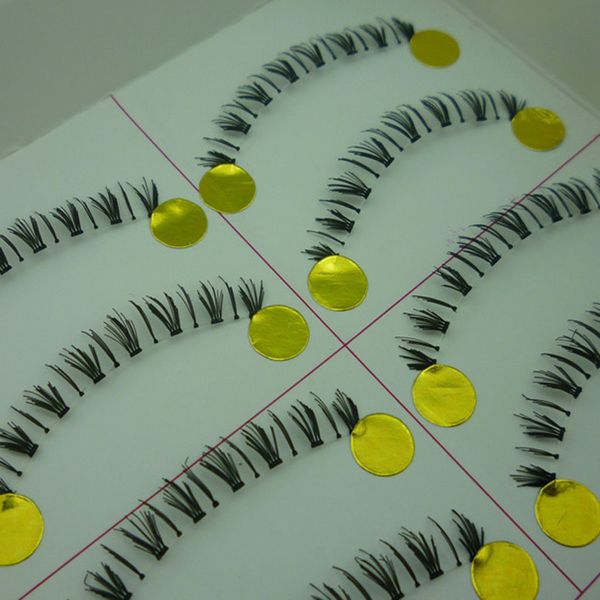 

036 handmade natural lower lashes eyelashes natural makeup transparent stems under the lash messy lower lashes
