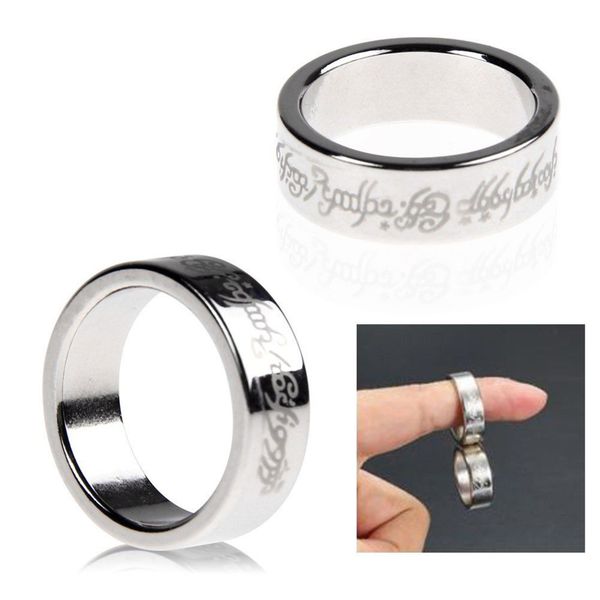 

2017 Silver Strong Magnetic Magic Ring Coin Finger Magician Trick Props Show Tool Magic trick Toys 18 /19 /20mm Free Shipping