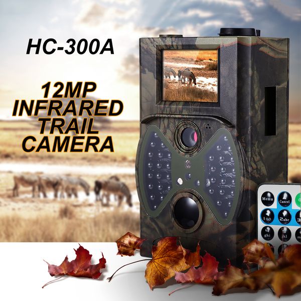 

wholesale-12mp wildlife trail cameras scouting digital camera infrared trail hunting camera hc - 300a trap game wildlife cameras