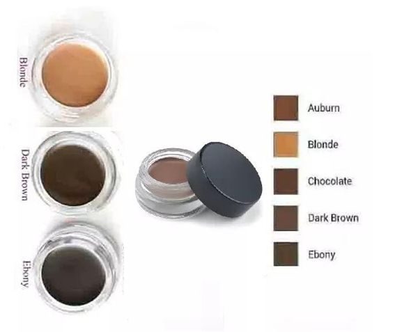 

2017 ell pomade medium brown waterproof makeup eyebrow 4g auburn blonde chocolate dark brown ebony 5color in tock a08