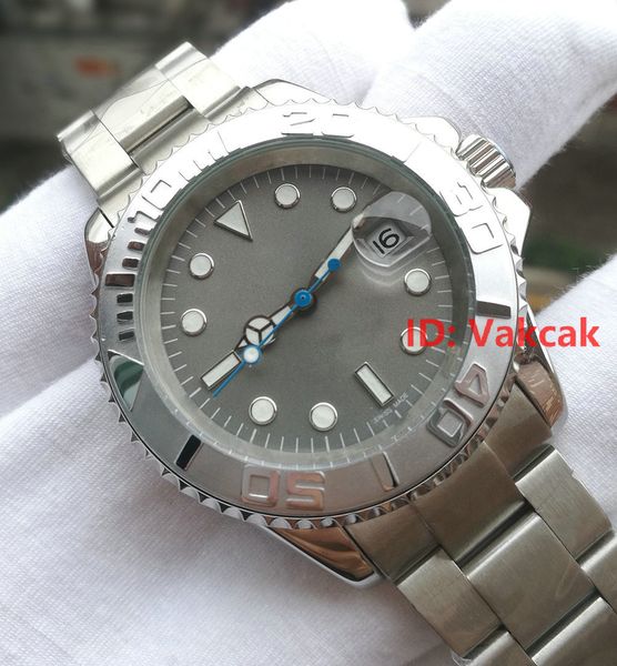 

Luxury brand watch yacht aaa ma ter 40mm automatic movement mechanical men tainle teel watche wri twatch