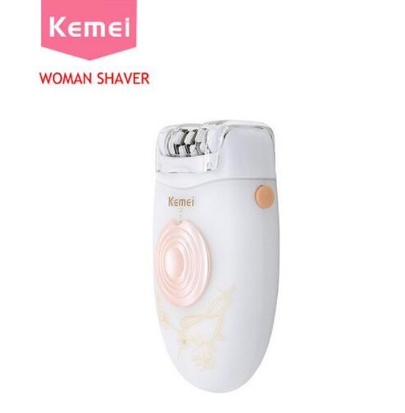 

kemei 2 in 1 epilator women trimmer for women electric epilator white lady shaver for bikini hair removal multifunction fashion km-3076