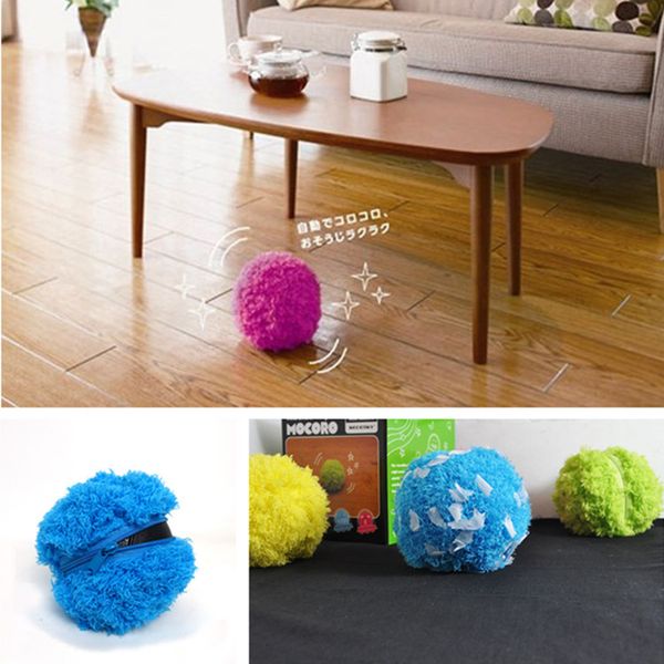 

creative cleaner dust plush toys mini sweeping robot mop ball cleaning novelty vacuum cleaner ib352