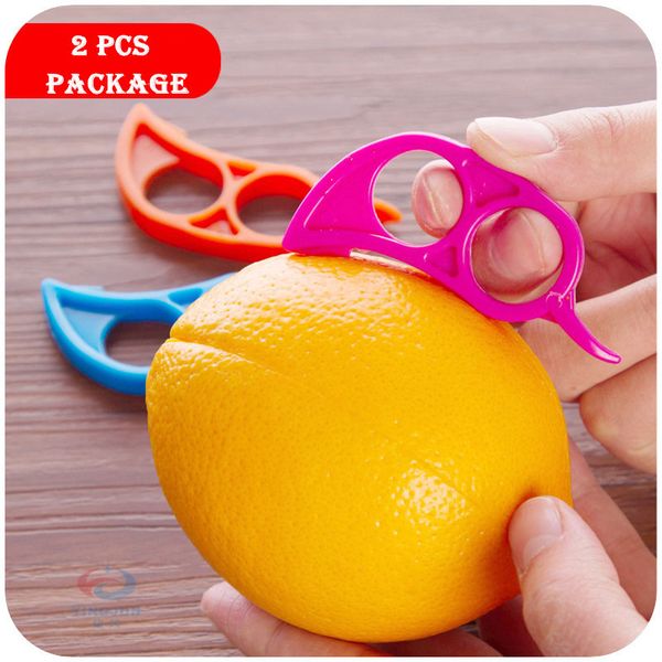 

2 pcs package creative mouse shape orange peeler orange rind peeling tool