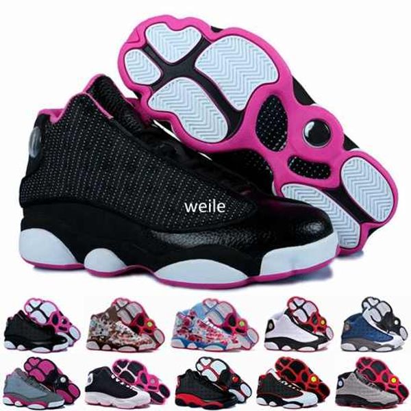 

fashion 13 xiii basketball shoes for women,woman 13s athletic sport sneakers trainers shoe pink black red white size 36-40, White;red