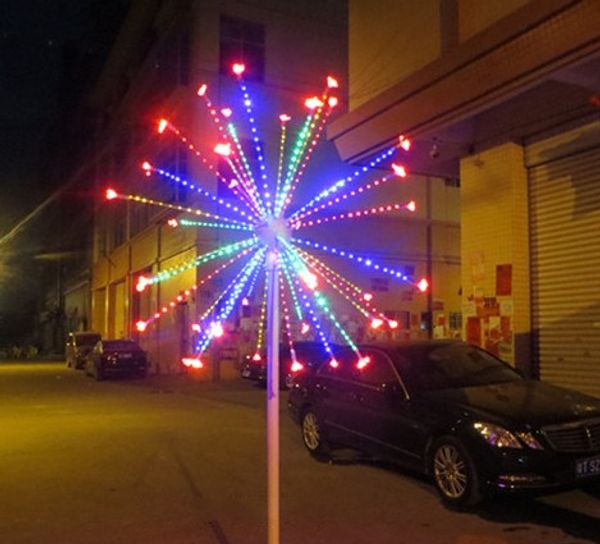 

2m /6.6ft height led outdoor christmas decorative led fireworks light christmas light llfa