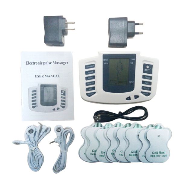 

electrical stimulator full body relax muscle therapy massager massage pulse tens acupuncture health care machine 16 pads