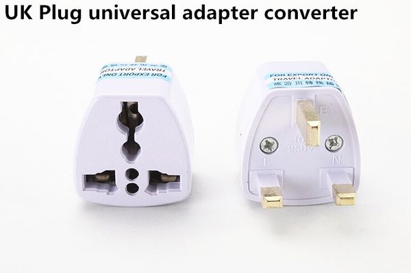 

1000pcs us eu au uk plug adapter united kingdom universal ac travel power adapter converter electrical outlets
