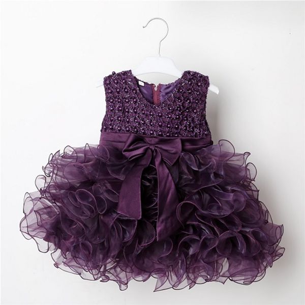 

wholesale- sq251 2016 baby girls sleeveless lace cake dress children's baby princess dress for children birthday girl dress kids clothe, Red;yellow