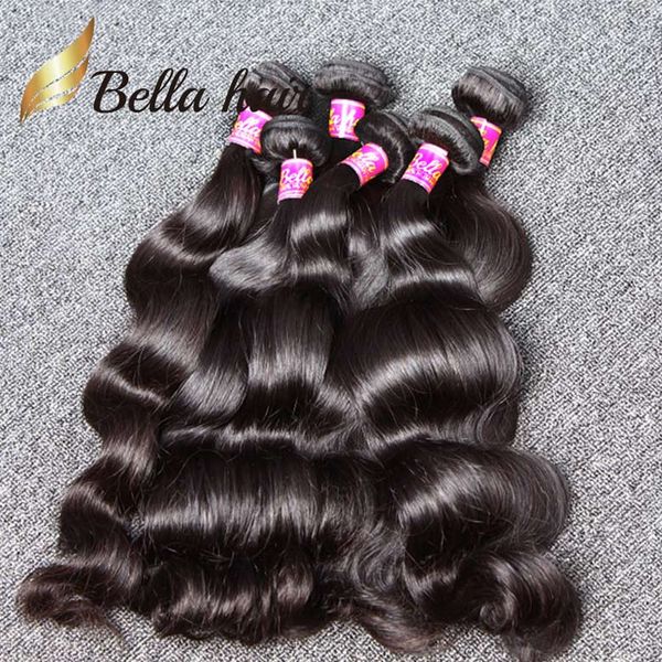 

Белла Hair® 8A 100% человеческих волос пучки естественный цвет Brazilion объемная волна 5 п
