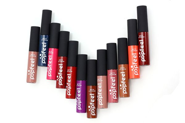 

2017 new popfeel lipstick cosmetic makeup lipstick long-lasting waterproof not fade lip gloss soft matte lip cream charming popular