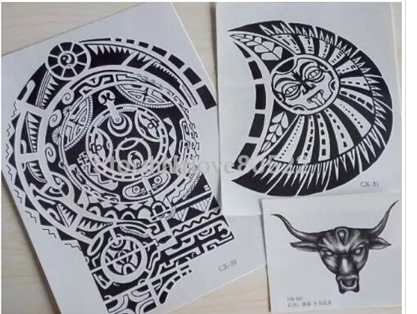 

new arrival 3d big size large temporary tattoo stickers for men and women chest and shoulder tattoos