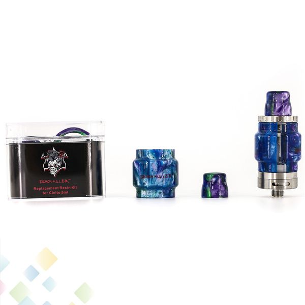 

Demon Killer Replacement Resin Kit come with Replacement Resin Tube and Drip Tip for Cleito 5ml Tank Atomizer DHL Free