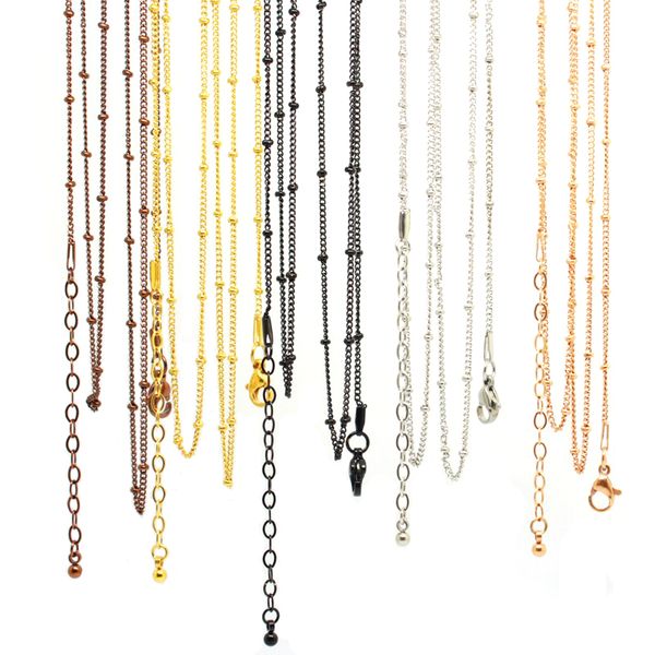 

Panpan Jewelry! 316L Stainless Steel with 2 inches Extension Ball Station Chain for floating lockets (50cm &80cm)