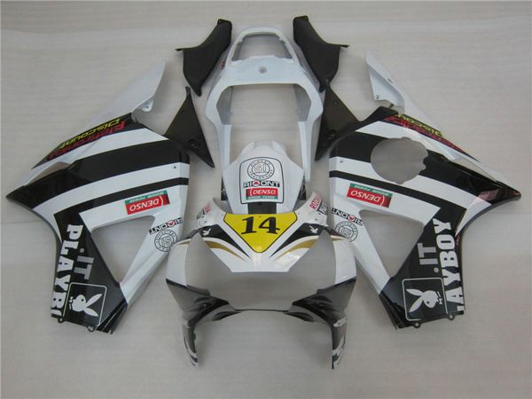 Satış sonrası vücut parçası kaporta kiti Honda CBR900RR 2002 2003 beyaz siyah kaporta seti CBR 954RR 02 23 OT31