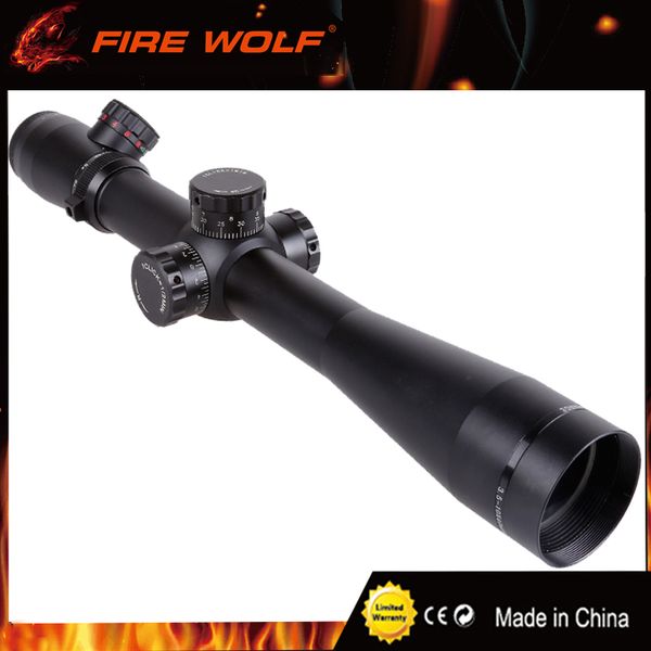 

FIRE WOLF M3 3.5-10X40 Tactical Optics Riflescope Red&Green Dot Reticle Fiber Sight Rifle Scope 30mm Tube
