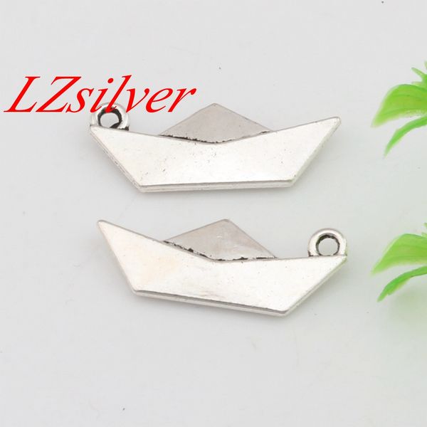 

Hot Sales ! 200pcs Antique Silver Zinc Alloy Origami Paper Boat Folding Art Charms 10x25mm DIY Jewelry