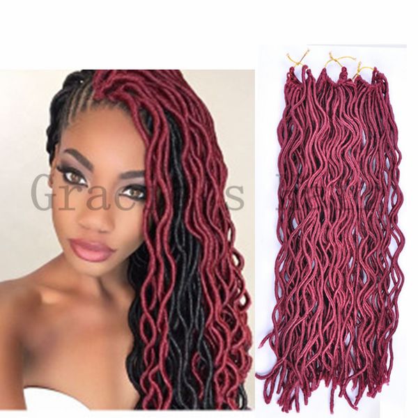 2020 Curly Weave Hairstyle Faux Locs Synthetic Crochet Braiding