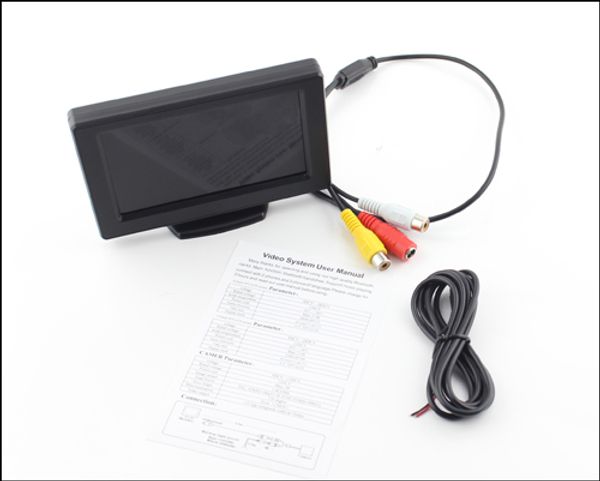 

car rearview camera intelligent parking assistance system pz601c 4.3 inch 16:9 digital panel camera pixal 648*488 epacket