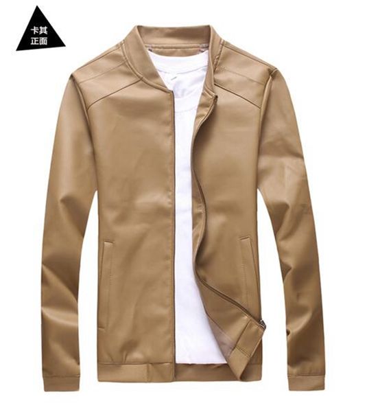 

весенний и осенний период и новая прекрасная индивидуальность внешнеторгового досуга большие дворы локомотив кожаная куртка / m-5, Black