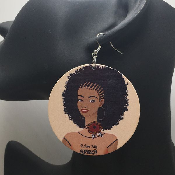 

Free Shipping! i love my Afro Wooden Earrings