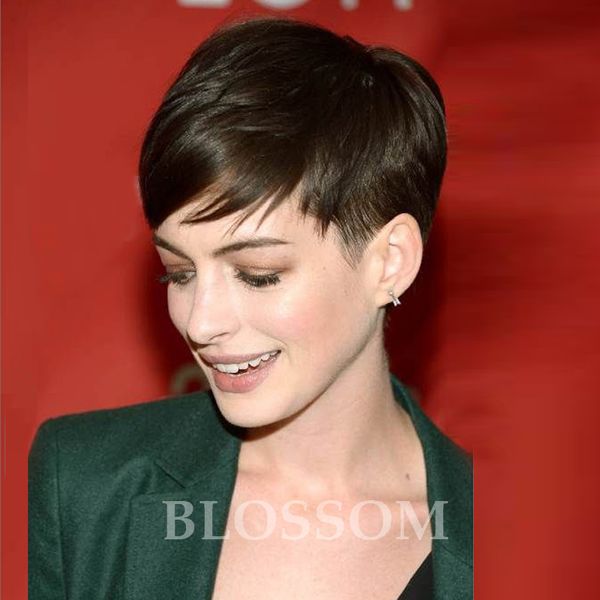 Top Quality Human Short Hair Rihanna Chic Cut Wigs New Style