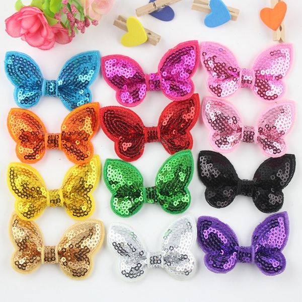 50pcs//lot Kids Baby Girls butterfly Hair Bow Elastic Headband Hair Accessories