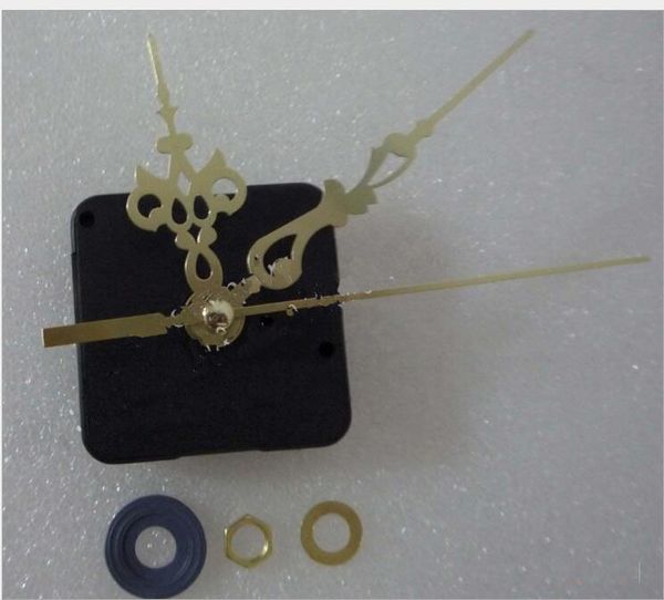 

new design gold and red diy quartz clock mechanism bell core shaft length 12mm clock accessories set