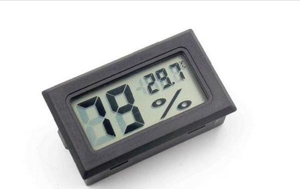 DHL Livre 200 pcs Medidores de Umidade Construído Em Sensores Embutidos Eletrônico Digital Higrômetro Display LCD