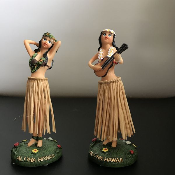 100 pezzi Artware Ornamento Danza Hula Gilrs Altalena Bambole Giocattoli HomeCar Decorazione Novità Ragazza danzante Bambole 11 cm