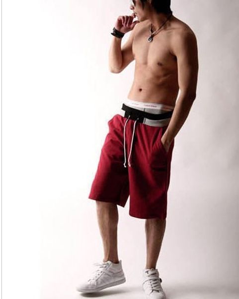

Mens Sports Leisure Gym Sweat Joggers Tracksuit Shorts The new couple trousers men loose straight fitness pants casual pants