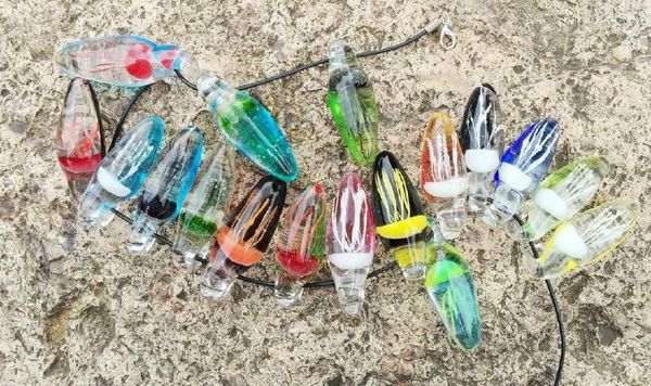 

17 pcs wholesale lots handmade glass mix jellyfish style pendant necklace, Silver