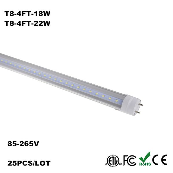 

G13 LED Tube 0.6M 0.9M 1.2M 1.5M 1.8M T8 Tube Lights Fluorescent 4ft Tube Lamp AC85-265V