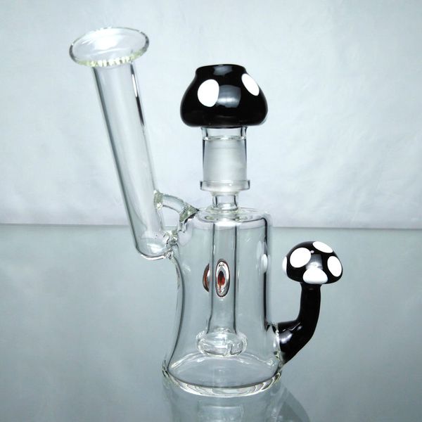 Ölbohrinsel Glas Dab Bong Dab Rig Pilz Bunte Wasser Bongs 5 '' kleines Glas Bong kleine Tupfen Wasserrohre Bongs