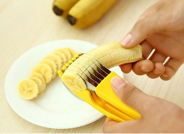 

accessories banana slicer chopper fruit cutter cucumber salad vegetable peeler new cooking tool