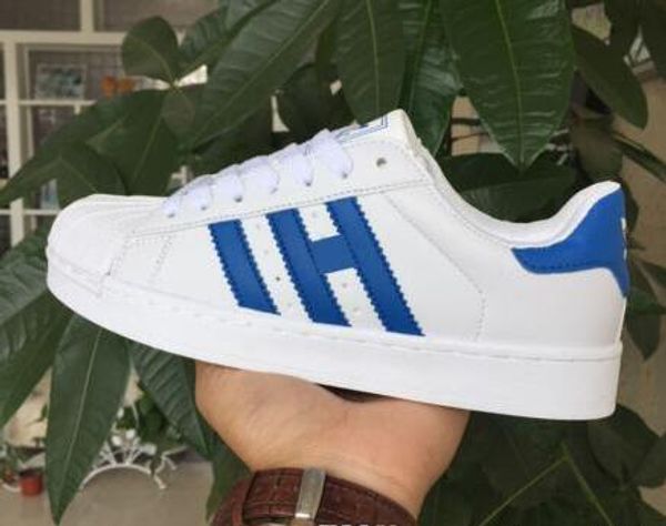 

Hot Sale TOP quality Men&Women Shoes Flat bottom plate direct selling business seven colors superstar shoes couple casual shoes size