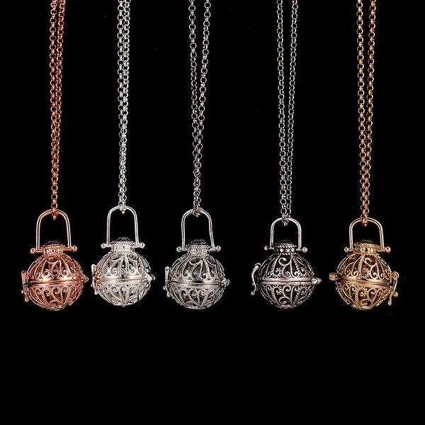 5x Rose Gold Ball Butterfly Locket Fragrance Aromatherapy Essential Oil Diffuser