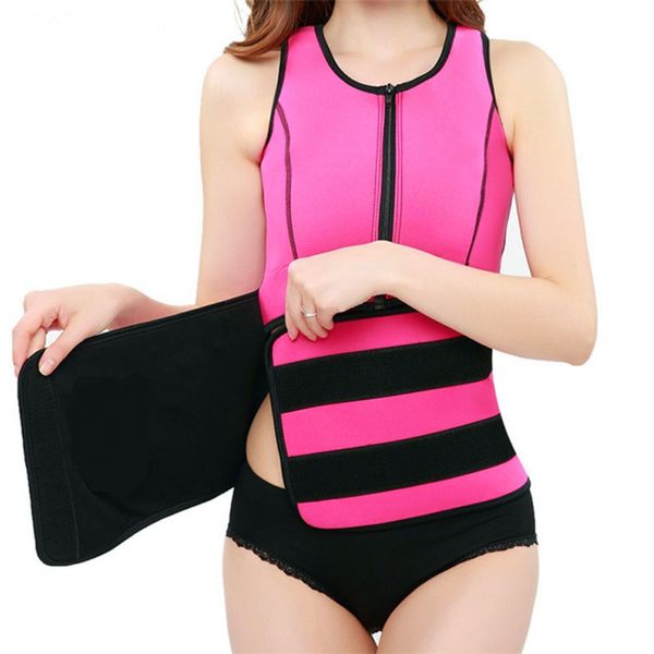 Neoprene Sauna Vita Trainer Gilet Hot Shaper Allenamento Shapewear Dimagrante Cintura regolabile per il sudore Body Shaper S-3XL Spedizione gratuita ZA3826