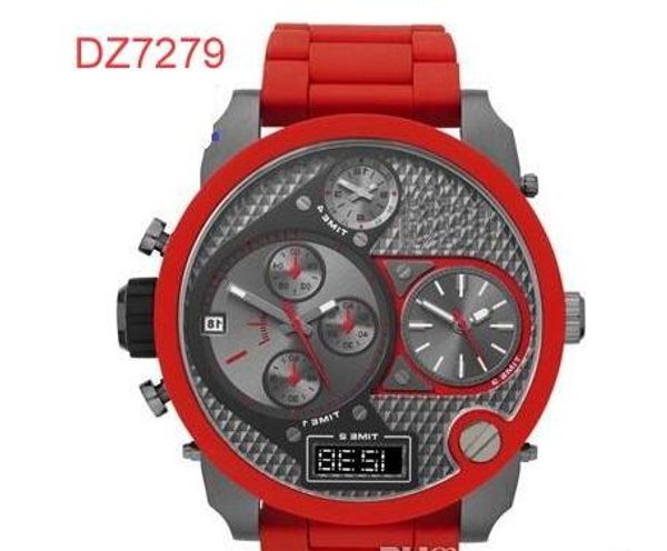 

Высокое качество лучшая цена / падение корабль новый DZ7277 DZ7278 DZ7279 Кварцевый хронограф мужские часы Наручные часы Силиконовый резиновый ремешок мужские наручные часы