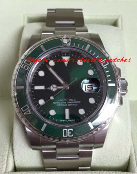 

Браслет из нержавеющей стали новый 116610 керамическая Зеленая коробка новый стиль