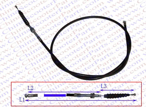 

wholesale- 107cm 42.1 inch side adjustable clutch cable 150cc 200cc 250cc dirt pit bike atv quad parts