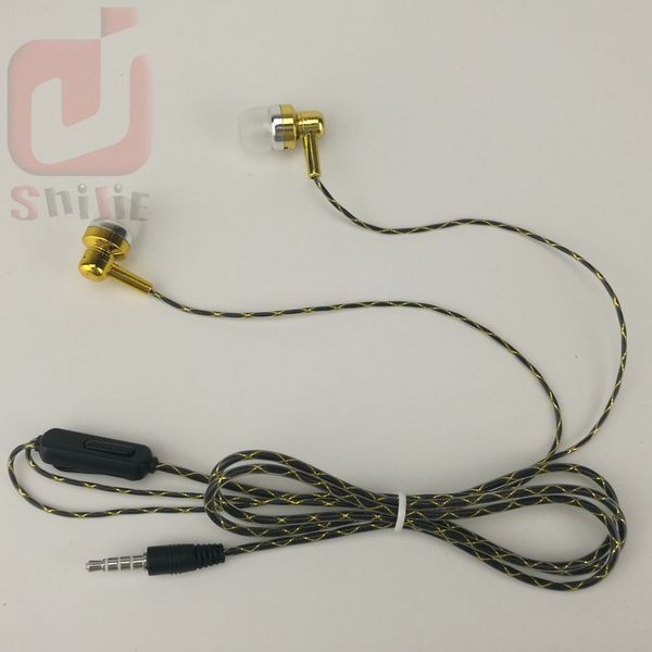 

earphone headset stereo music earphones headsets with microphone for iphone articles displayed on sidewalk floor 1000ps/lot