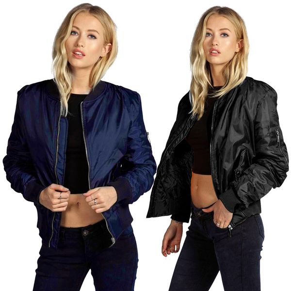 Wilde Reißverschluss Kurze Armee Heißer Weibliche Verkauf Jaqueta Baseball Outwear Damen Bomber Mantel Schwarz Jacke Großhandel Sport Jacken OPTXiZku