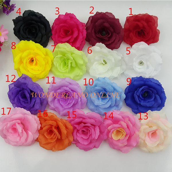 

200pcs 8cm fabric artificial rose silk flowers diy accessories wedding arch flowers wall flower vine decoration