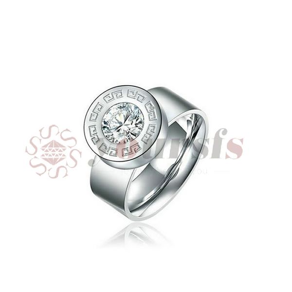 

yoursfs fashion rings square rings titanium steel man\woman jewelry rings, Silver