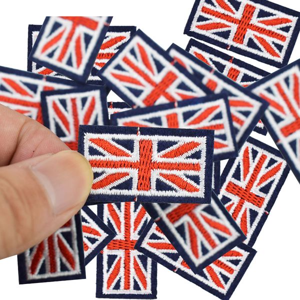 

diy flag patches for clothing iron embroidered patch applique iron on patches sewing accessories badge stickers for clothes bags, Black
